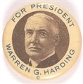 Harding Larger White Border Celluloid