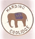 Harding and Coolidge Enamel Elephant Stud