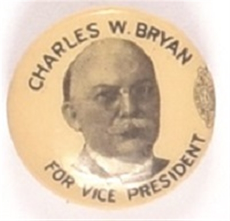 Bryan for Vice President Scarce Celluloid