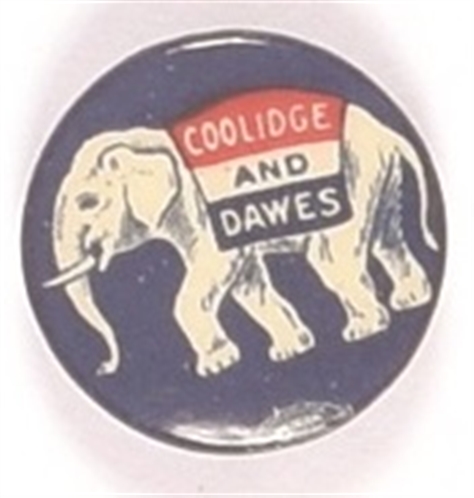 Coolidge and Dawes GOP Elephant