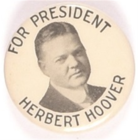Hoover for President Picture Pin