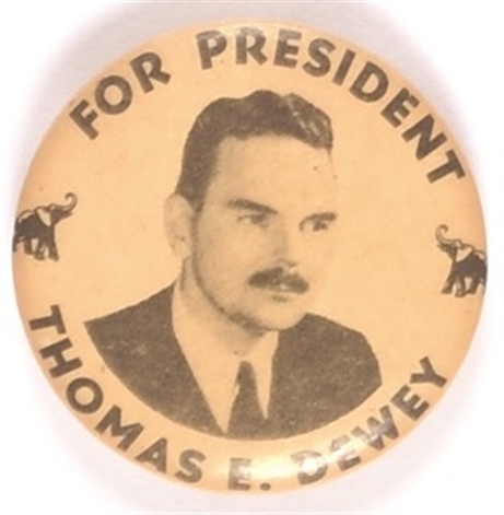 Dewey for President Elephants Pin