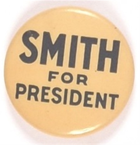 Smith for President Blue and White Celluloid