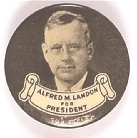 Landon for President Sharp Celluloid