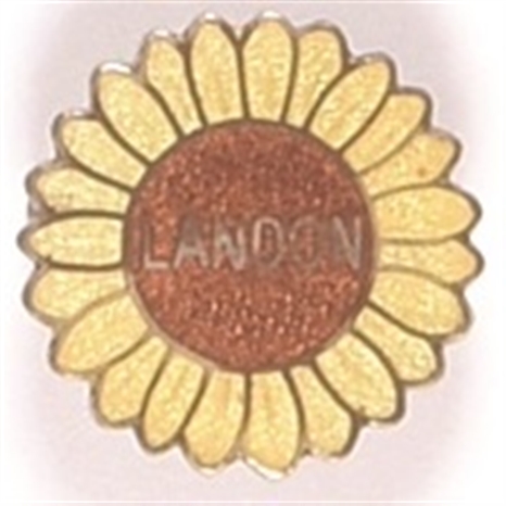 Alf Landon Enamel Sunflower