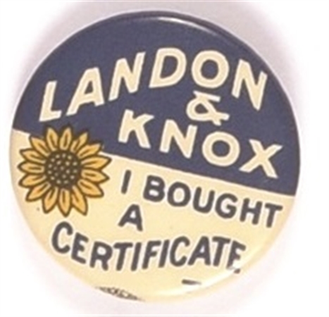 Landon I Bought a Certificate