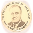 Roosevelt Warm Springs Birthday Party