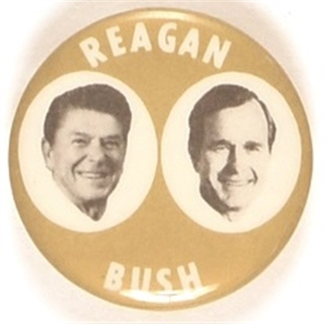 Reagan, Bush Gold Celluloid