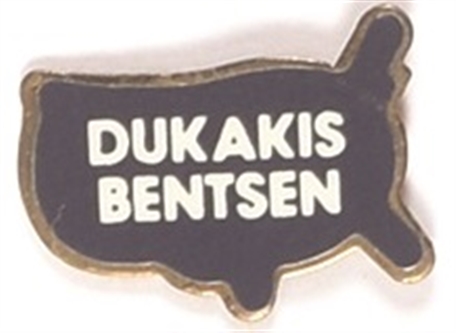 Dukakis, Bentsen USA Pin
