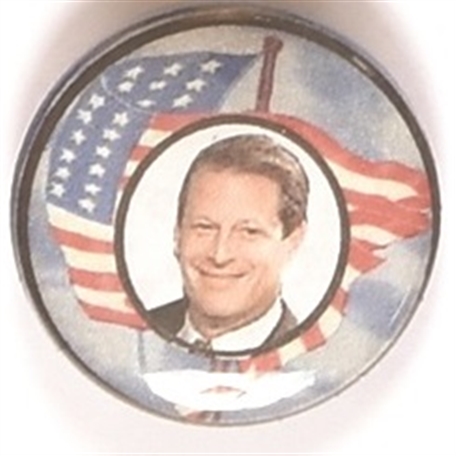 Gore 1-Inch Flag Campaign Pin