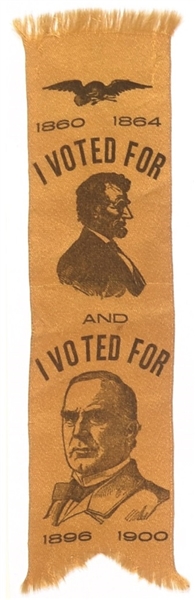 I Voted for Lincoln and McKinley