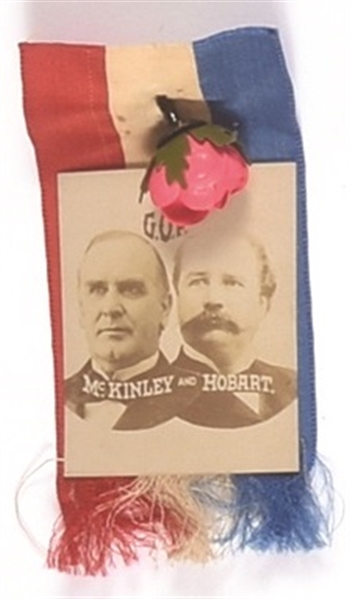 McKinley, Hobart Jugate Ribbon and Flower