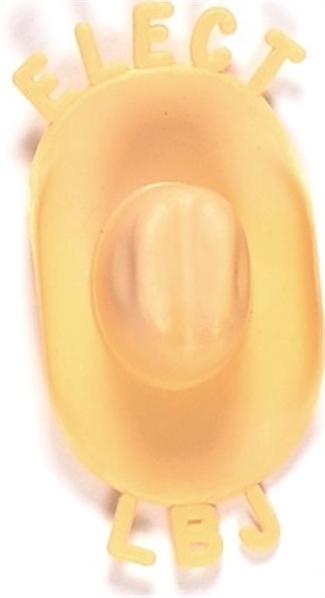 LBJ Plastic Stetson Hat Pin