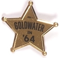 Goldwater in 64 Sheriffs Badge Pin