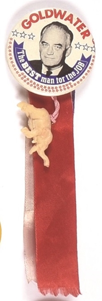 Goldwater Best Man for the Job Pin, Ribbon