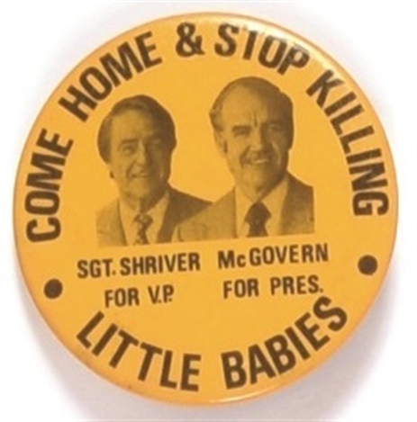 McGovern Come Home and Stop Killing Little Babies