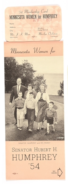 Women for Humphrey Pamphlet and Card