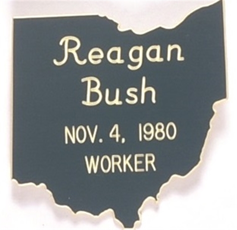 Reagan, Bush 1980 Ohio Worker