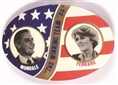 Mondale, Ferraro Oval Jugate