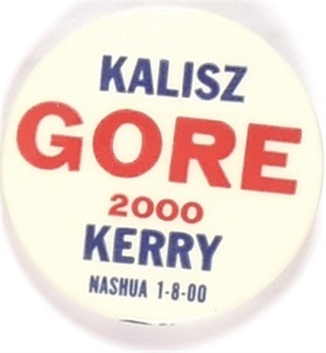 Gore, Kerry, Kalisz Massachusetts Coattail