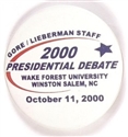 Gore Presidential Debate Staff Pin