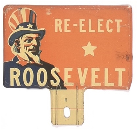Uncle Sam Re-Elect Roosevelt License