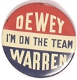 Im on the Dewey, Warren Team