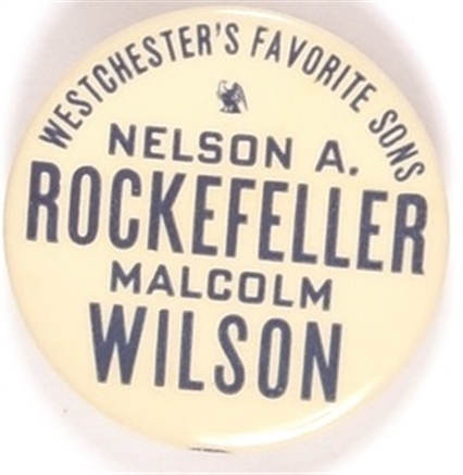 Rockefeller, Wilson Westchesters Favorite Sons
