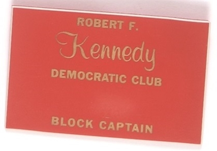Robert Kennedy Democratic Club Block Captain