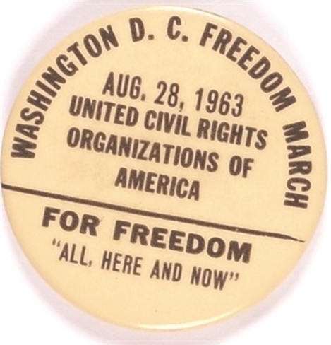 King 1963 Rare United Civil Organizations March for Freedom