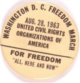 King 1963 Rare United Civil Organizations March for Freedom