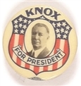 Knox for President Shield Pin