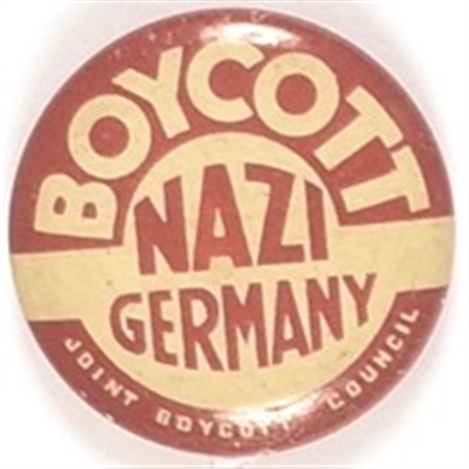 Boycott Nazi Germany Red Litho
