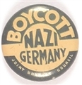 Boycott Nazi Germany Blue Litho