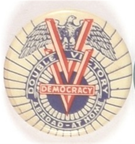 WW II Civil Rights Double Victory Pin
