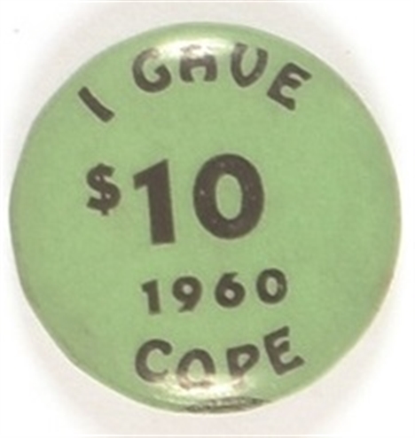 I Gave $10 to COPE
