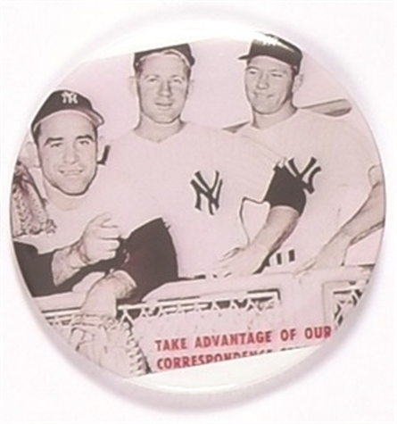 Yankees Berra, Ford and Mantle