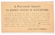 Womans First Vote Vs. Liquor Waterford Card