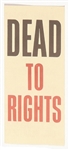 Anti LBJ Dead to Rights Pamphlet