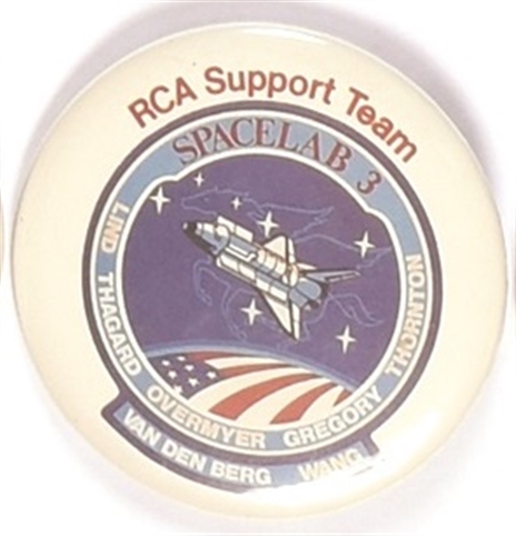 Spacelab 3 RCA Support Pin