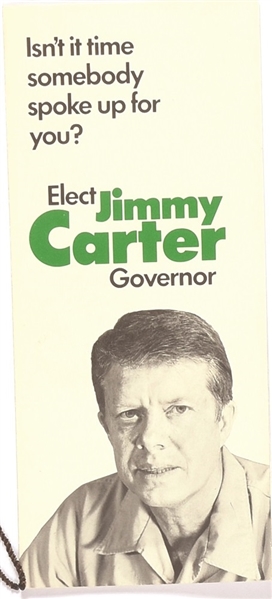 Carter for Governor Pamphlet