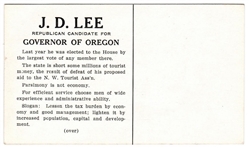 J.D. Lee for Governor of Oregon