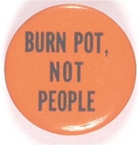 Burn Pot, Not People Orange Celluloid