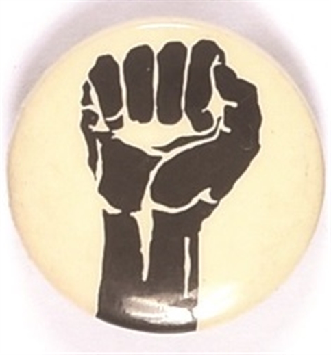 Black Power Clenched Fist Celluloid