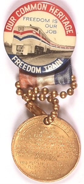 Freedom Train Pin and Medal