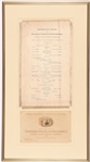 Andrew Johnson Banquet Menu