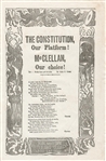 McClellan Campaign Song Sheet