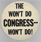 The Wont Do Congress Wont Do 6 Inch Pin