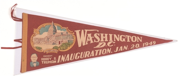 Truman 1949 Inaugural Pennant