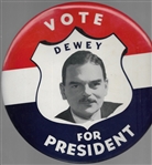 Tom Dewey 9 Inch Shield Celluloid